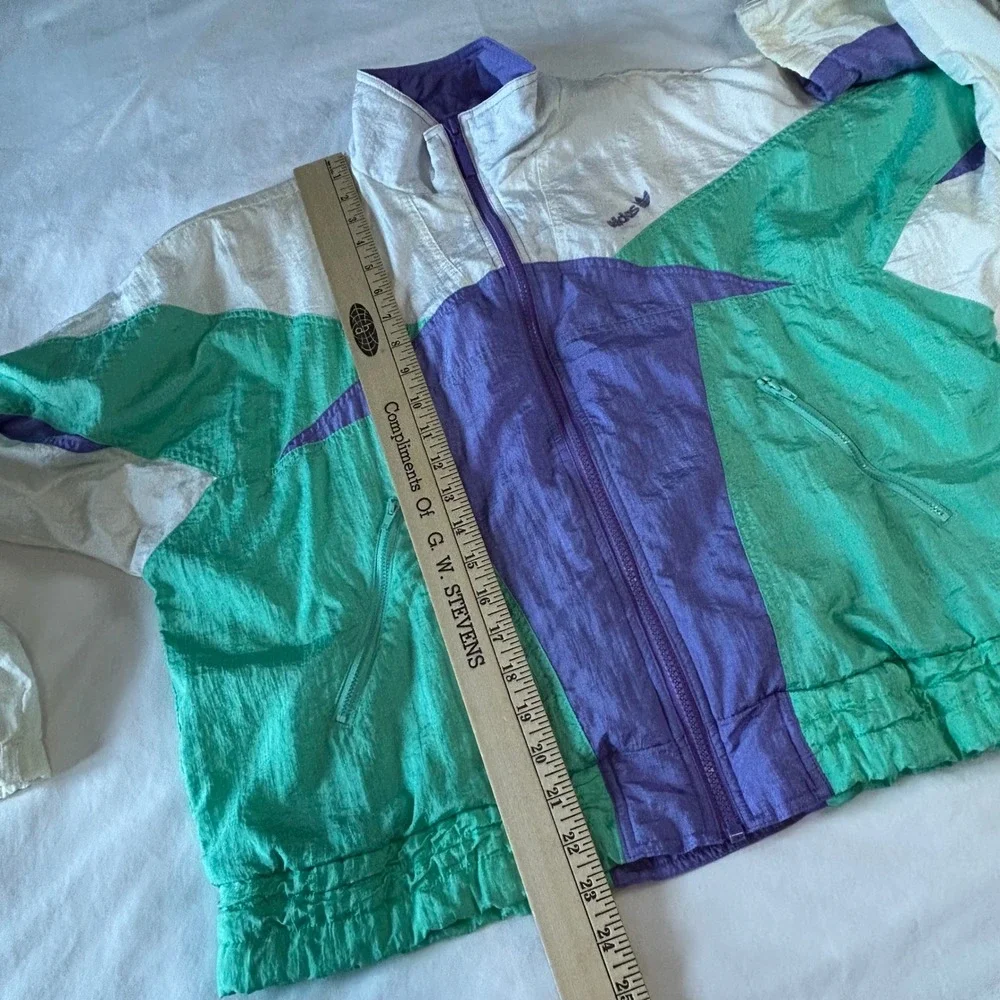 Vintage Adidas Colorblock Track Jacket Full Zip Windbreaker Mens Size M